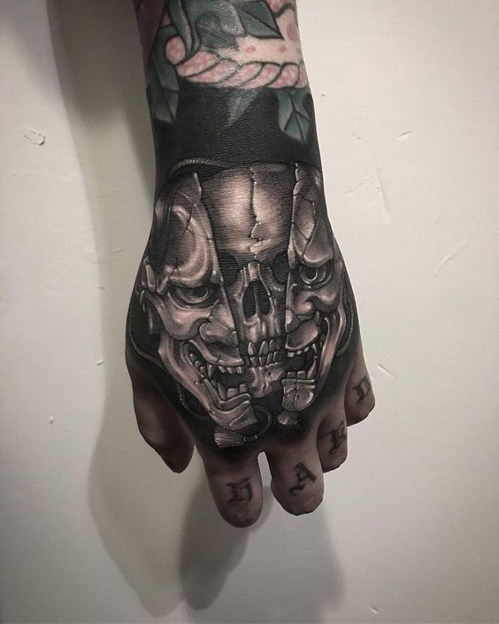 Attractive Hand Skeleton Tattoo - skeleton hand tattoo small