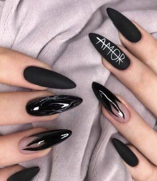Black Nail Designs - black nail designs 2022