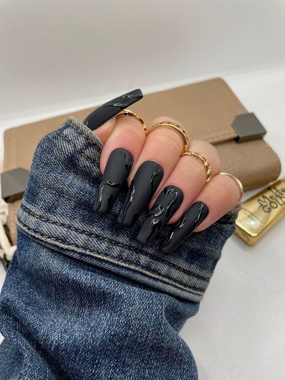 Black Nail Designs - black nail designs 2022