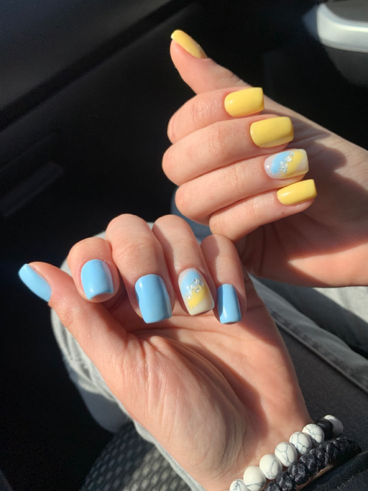 Two Tone Ombre Nails - two color nail polish trend