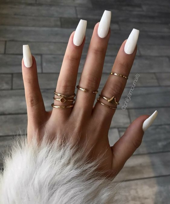 White Nail Designs - short white nail designs 2022