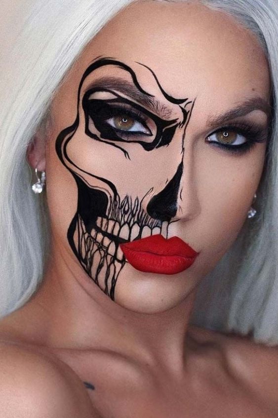 Unique Halloween Face Tattoos - temporary face tattoos