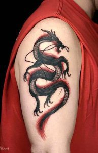 Best Dragon Design Tattoo - Simple dragon tattoo