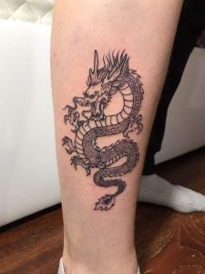 Best Dragon Design Tattoo - Simple dragon tattoo