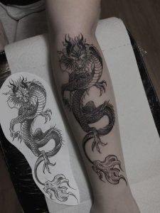 Chinese Dragon Tattoo - chinese dragon tattoo forearm