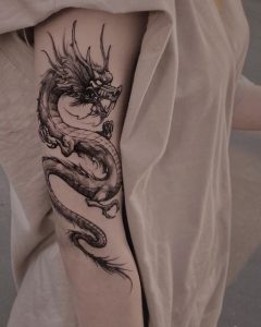 Dragon Sleeve Tattoo - dragon sleeve tattoo color