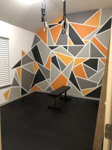 Trendy Geometric Wall Paint - Simple geometric wall paint design