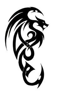 tribal dragon tattoo - tribal dragon tattoo simple