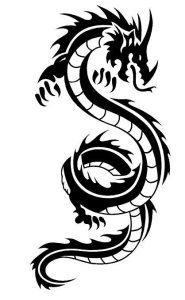 tribal dragon tattoo - tribal dragon tattoo simple