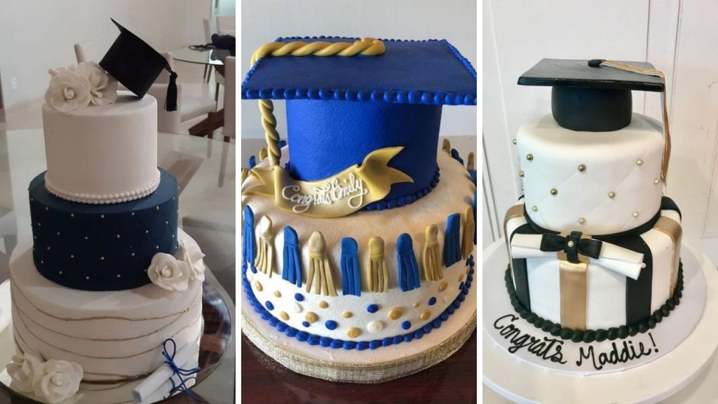 60+ Unique Graduation Cake Ideas - 60th birthday cake ideas