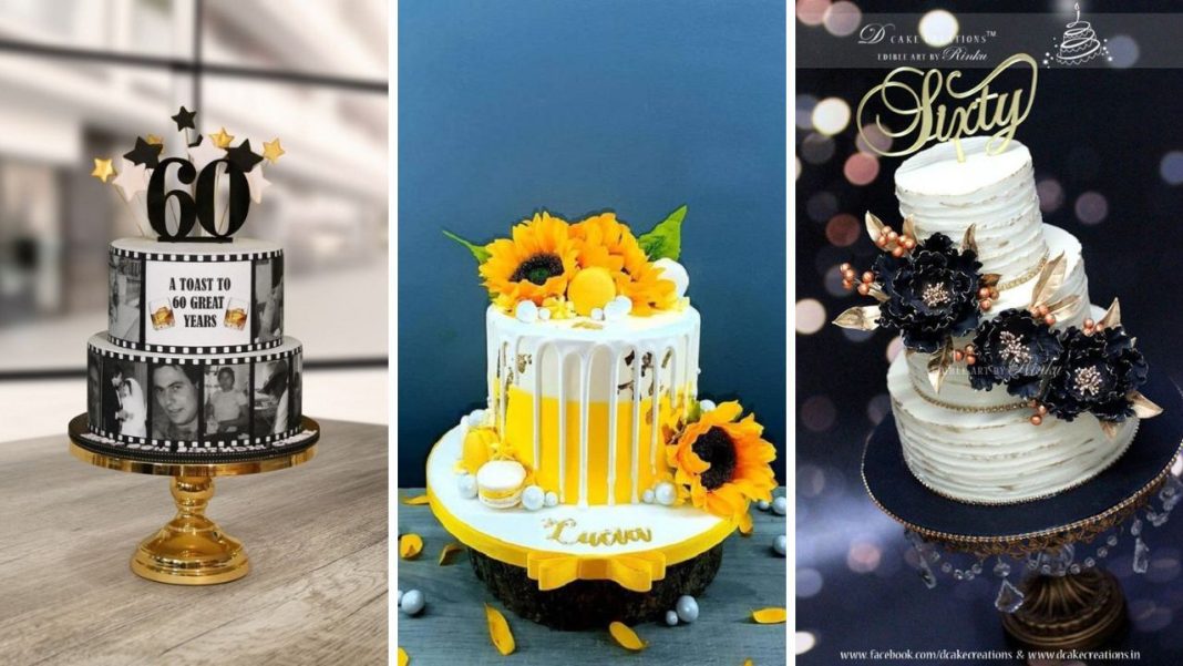 60+ Trending 60th Birthday Cake Ideas You Need to Try - Elegant 60th Birthday Cake