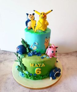 pokemon birthday cake - Cute little Pokémon themed cake