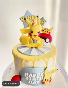 pokemon cake ideas - Pikachu Birthday Cake Topper ideas