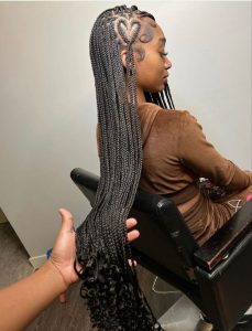 African long hair braid hair style - Simple birthday hairstyles Black girl
