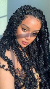 Black girl braided hairstyle - Birthday hairstyles for long hair