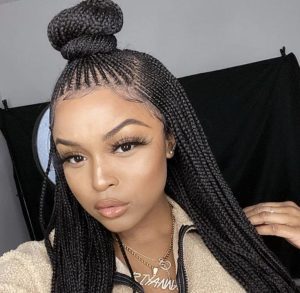 Knot braided - Birthday hairstyles for black girl