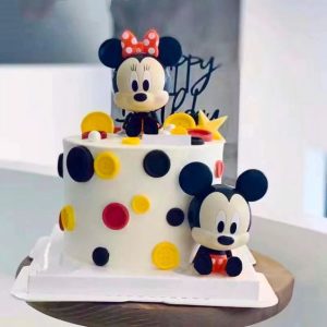 Mickey and Minnie Mouse Cake - Cute Mickey Minnie Mouse Doll Cake