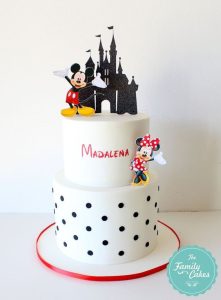 Mickey and Minnie Mouse Cake - Delicious Mickey Mouse Cream Cake design