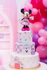 Mickey and Minnie Mouse Cake - Minnie Mouse Bowtique Birthday Cake