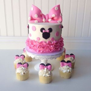 Minnie Mouse Birthday Cake - Minnie Mouse Themed Birthday Cake
