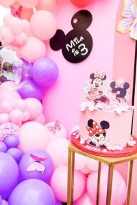 Minnie Mouse Birthday Cake - Minnie Mouse birthday Pretty Cake