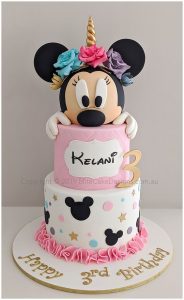 Minnie Mouse Birthday Cake - Minnie Unicorn Disney Birthday Cakes