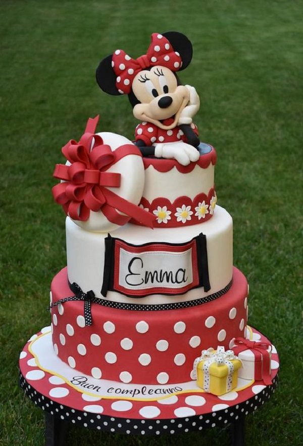 Minnie Mouse Birthday Cake - Sweet Minnie Mouse Birthday Cake