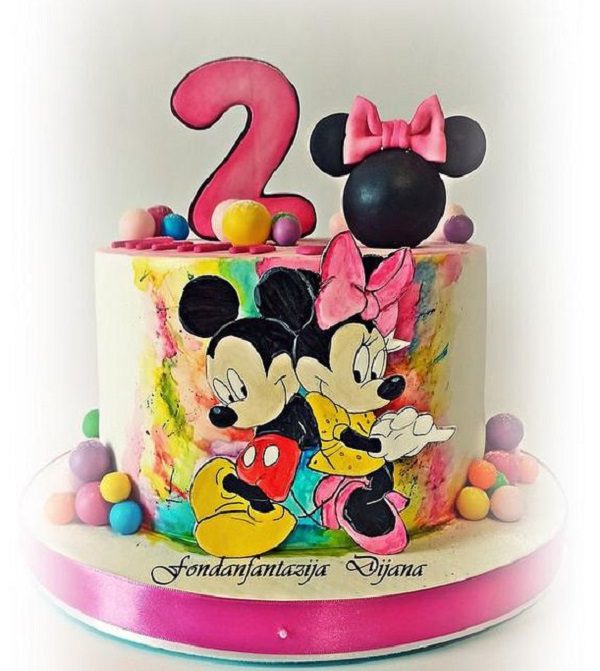 Minnie Mouse Cake Ideas - Mickey and Minnie themed birthday cake ideas