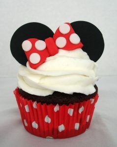 Minnie Mouse Cup Cake - Minnie Mouse Birthday Cup Cakes