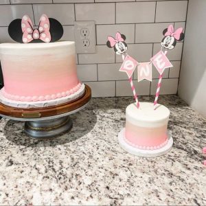 Minnie Mouse Smash Cake - Minnie Mouse Cake Topper Minnie Mouse Smash Birthday Cake