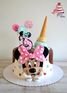 Minnie Mouse Smash Cake - minnie mouse birthday cakes