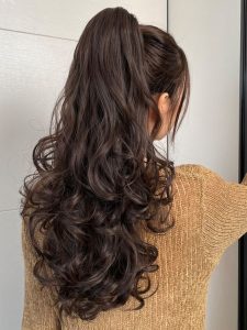 cute birthday style - Long Curly Ponytail