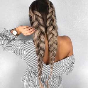 double dutch braid hairstyle - birthday hairstyles weave braids