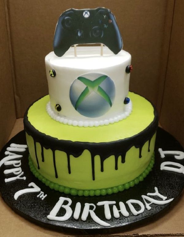 gamer cake ideas - Xbox gaming cake