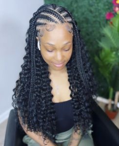 half braided hairstyle - black birthday hairstyles braids