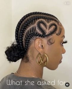 heartshape braid bun - Birthday hairstyles for long hair