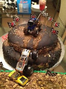monster jam birthday cake - Hot Wheel Monsters Truck cakes