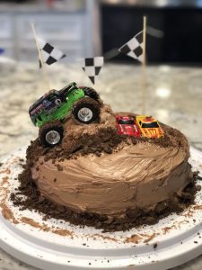 monster jam birthday cake - Monster truck cake pan