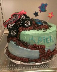 monster jam birthday cake - Monster truck cakes pan