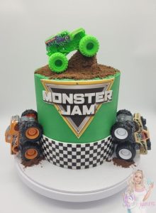 monster jam cake - Monster Truck track Cake