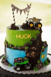 monster jam cake - Monsters Trucks cupcakes