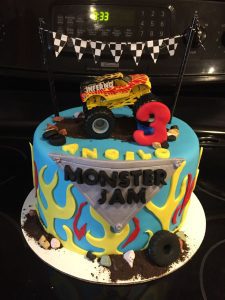 monster jam cake - Truck cake For toddlers