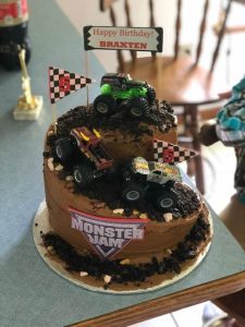 monster truck birthday cake-Monster trucks sheet cake Ideas