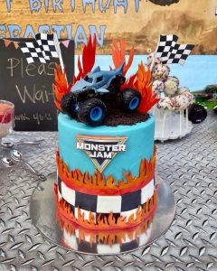monster truck cake ideas - Monster truck cake for 3 year old