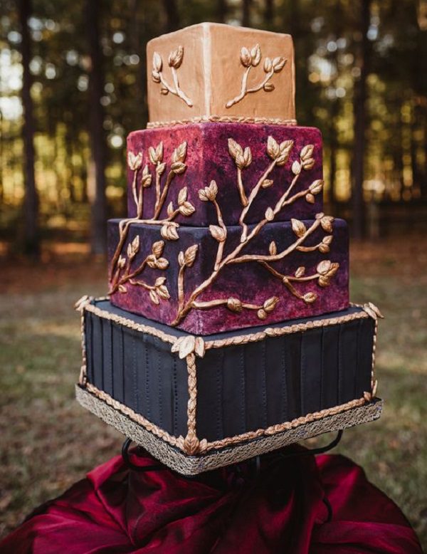 unique engagement cakes - 4 beautiful layers engagment cakes