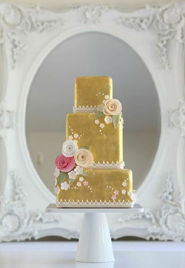 unique engagement cakes - amazing flowers engagment cakes