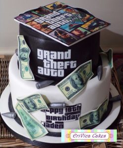 video game cake - Boy Gaming Birthday Cakes