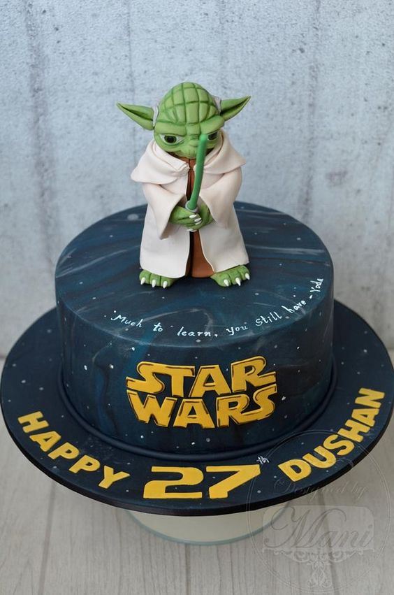 Death Star cake - Star Wars cake Anakin vs Obi Wan
