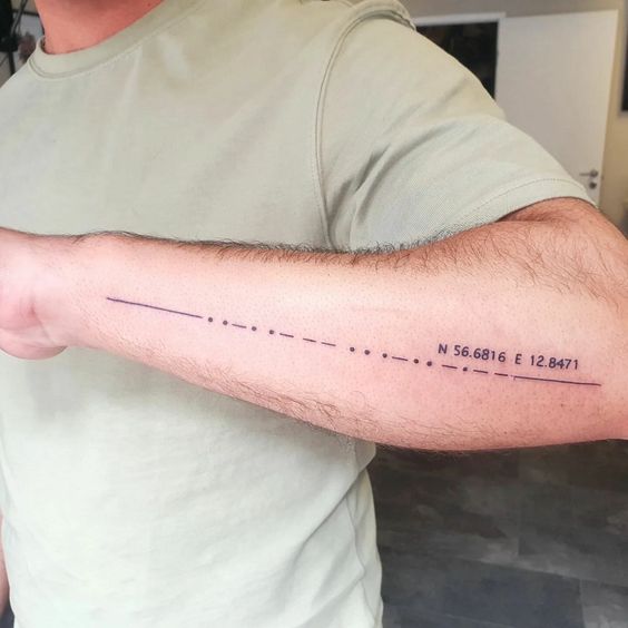 Morse Code Tattoo - Small Tattoo Designs