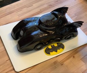 batman birthday cake - batman car birthday cake idea